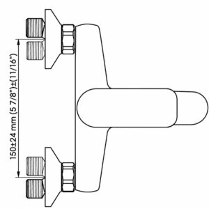 Monocomando para ducha/Bañera Brucke Modelo Bastei 230-C1B - Imagen 5