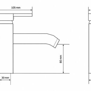 Monocomando para lavatorio Brucke Modelo Bastei 1010- C1B - Imagen 8